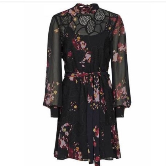 NWT Reiss Rakel Floral Mini Dress 2NWT - Picture 16 of 16